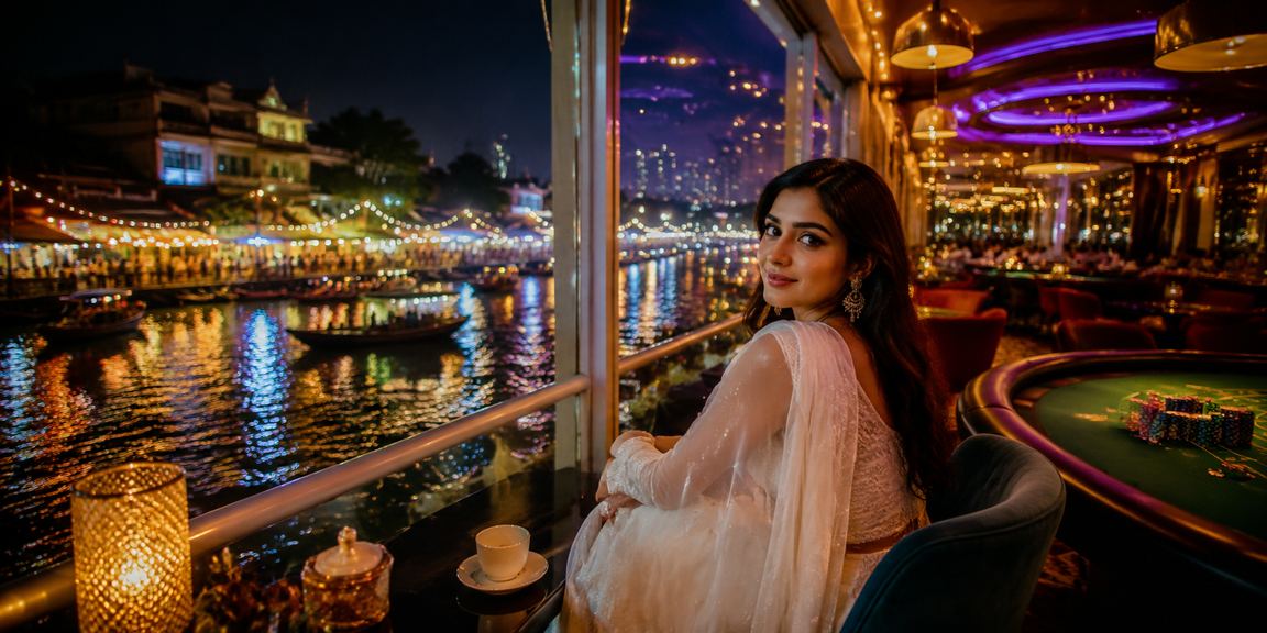 বরিশালের নাইট মার্কেটে বিনোদন ক্যাসিনো গেম উপভোগ করছেন একজন খেলোয়াড়